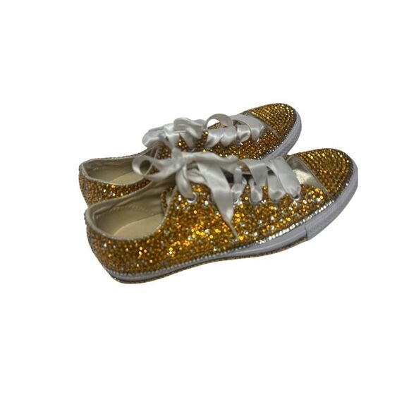 NEW! Converse Chucks Custom Bling Low Top Sneakers Women's Sz. 10 - Picture 5 of 14